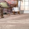 nuLOOM 3' x 5' Outdoor Performance Area Rug, OEKO-TEX Certified, Weather Resistant, High Traffic, Patio, Balcony, Outside, Erlinda Beige view 4