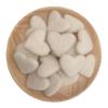 Heart Shape Felt Wool Beads Balls Pom Pom Handmade DIY for Craft Dream Catcher Baby Mobile Pompom Home Decor Nursery Party Props (Beige 40mm 20pcs) view 1