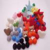 Heart Shape Felt Wool Beads Balls Pom Pom Handmade DIY for Craft Dream Catcher Baby Mobile Pompom Home Decor Nursery Party Props (Beige 40mm 20pcs) view 2
