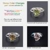 Bansriracha Ring 925 Sterling Silver Color Change Nano Diaspore Zultanit Gemstone Fine Jewelry Wedding Rings for Women New view 2
