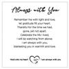 Always With You Softly Said Memorial Blanket- Thoughtful Sympathy Gift to Remember Lost Loved Ones view 4