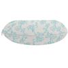 Ambesonne Botanical Travel Pillow Neck Rest, Detailed Intricate Floral Ornaments Romantic Pure Tones Illustration, Memory Foam Traveling Accessory for Airplane and Car, 12", Blue White view 2