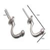 12 Pairs of Curtain Drape TIE Hold Backs Ball END Satin Chromed 40mm view 2