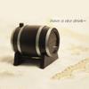 Portable Mini Automatic Wine Barrel Shaped Toothpick Plastic Box view 3
