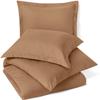 Comfort Store Bedding 2 Piece 300 GSM Comforted Set Collection Organic Cotton 1200 Thread Count Solid 1 Duvet Cover, 1 Comforter (Camel Cal. King, Set of 2) view 2