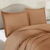 Comfort Store Bedding 2 Piece 300 GSM Comforted Set Collection Organic Cotton 1200 Thread Count Solid 1 Duvet Cover, 1 Comforter (Camel Cal. King, Set of 2) view 3