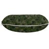 Ambesonne Camouflage Travel Pillow Neck Rest, Simplistic Design Woodland Camo Pattern in Green Tones, Memory Foam Traveling Accessory for Airplane and Car, 12", Evergreen Dark Sepia view 2