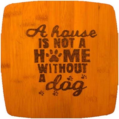 A House Is Not A Home Without A Dog Large Cutting Board