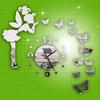 3D DIY Modern Style Butterfly Fairy DIY Mirror Wall Clock Wall Sticker Home Decor view 1