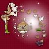 3D DIY Modern Style Butterfly Fairy DIY Mirror Wall Clock Wall Sticker Home Decor view 2
