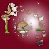 3D DIY Modern Style Butterfly Fairy DIY Mirror Wall Clock Wall Sticker Home Decor view 4