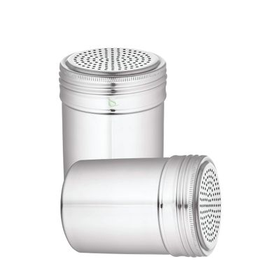 [10 PACK] Stainless Steel Versatile Dredge Shaker Set 10 Ounce - Salt, Pepper, Sugar, Condiments, Oregano, Spices Shaker for Restaurants, Baking, Cooking (10oz)