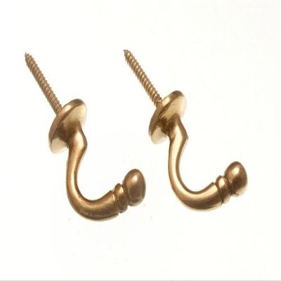 12 Pairs of Curtain Drape TIE Hold Backs Ball END Brass Plated 40mm