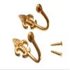 12 Pairs of Curtain TIE HOLDBACKS Fleur DE LYS Solid Brass 40 x 25 x 30mm view 1