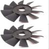 2 Pack Genuine Hydro Gear 52014 6" 10 Blade Transmission Fan CW OEM view 2