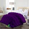 All-Season Luxury - Hotel Collection - Pintuck Style 100% Organic Cotton King Size 102 x 90 Inches 1-Piece Pinch Pleat Comforter with 4 Corner Tabs, 500 GSM - Machine Washable (Purple Solid) view 2