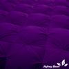 All-Season Luxury - Hotel Collection - Pintuck Style 100% Organic Cotton King Size 102 x 90 Inches 1-Piece Pinch Pleat Comforter with 4 Corner Tabs, 500 GSM - Machine Washable (Purple Solid) view 4