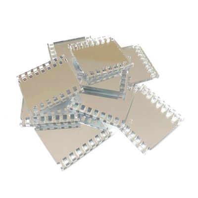 Super Cool Creations Film Strip Crafting Mirrors, Set of 10, Shatterproof Acrylic Mirrors, 0.8 inches