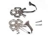 12 Pairs of Curtain Drape TIE Hold Backs Bow Chromed 75 x 45 x 35mm view 1