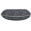 Ambesonne Cartoon Travel Pillow Neck Rest, Disparate Fossil Dinosaurs Skeletons Jurassic Period, Memory Foam Traveling Accessory for Airplane and Car, 12", Seal Brown Slate Blue view 2