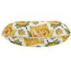 Ambesonne Rose Travel Pillow Neck Rest, Botanical Pattern with Roses Natural Beauty Theme Aquarelle Summer Bouquet, Memory Foam Traveling Accessory for Airplane and Car, 12", Green Yellow view 2