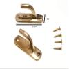 12 Pairs of Curtain Drape TIE Hold Backs Modern Brass 45 x 10 x 25mm view 2