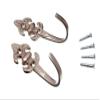 12 Pairs of Curtain TIE Hold Backs Fleur DE LYS MATT Chromed 55 x 20 x 25 view 1