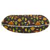 Ambesonne Mexico Travel Pillow Neck Rest, Pattern with Traditional Sombrero Tequila Taco Skull Guitar Cactus, Memory Foam Traveling Accessory for Airplane and Car, 12", Charcoal Grey view 2