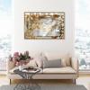 Oliver Gal Fashion and Glam Contemporary Canvas Wall Art No1 Bag Ready to Hang Home Decor 31.5 x 46.5 Gold and White Canvas Art for Bedroom view 3