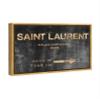 The Oliver Gal Artist Co. Fashion and Glam Modern Canvas Art - Saint Sulpice Road Sign, Wall Art for Living Room, Bedroom, and Bathroom, 15 in x 10, Black and Gold Home Decor view 2