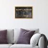 The Oliver Gal Artist Co. Fashion and Glam Modern Canvas Art - Saint Sulpice Road Sign, Wall Art for Living Room, Bedroom, and Bathroom, 15 in x 10, Black and Gold Home Decor view 3