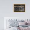 The Oliver Gal Artist Co. Fashion and Glam Modern Canvas Art - Saint Sulpice Road Sign, Wall Art for Living Room, Bedroom, and Bathroom, 15 in x 10, Black and Gold Home Decor view 4