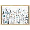 The Oliver Gal Artist Co. Floral and Botanical Framed Wall Art Canvas Prints 'Beautiful Growth' Florals, Blue, White, 45" x 30", Model Number: 19024_45x30_Canv_PSGLD view 1