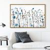 The Oliver Gal Artist Co. Floral and Botanical Framed Wall Art Canvas Prints 'Beautiful Growth' Florals, Blue, White, 45" x 30", Model Number: 19024_45x30_Canv_PSGLD view 3