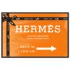 The Oliver Gal Artist Co. Fashion and Glam Contemporary Canvas Art - Faubourg Road Sign Orange, Wall Art for Living Room, Bedroom, and Bathroom, 45 in x 30, Orange and Brown Home Decor view 1