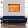 The Oliver Gal Artist Co. Fashion and Glam Contemporary Canvas Art - Faubourg Road Sign Orange, Wall Art for Living Room, Bedroom, and Bathroom, 45 in x 30, Orange and Brown Home Decor view 4