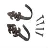 12 Pairs of Curtain TIE Hold Backs Fleur DE LYS Black 75 x 25 x 35mm view 2