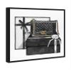 The Oliver Gal Artist Co. Fashion and Glam Framed Wall Art Canvas Prints 'Gifted Beauty' Handbags Home Dcor, 16 in x 16 in, Black, White view 2
