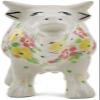 Polmedia Polish Pottery Cow Figurine UNIKAT - Blossom Sprinkle Pattern Handmade in Boleslawiec Poland by Ceramika Artystyczna + Certificate of Authenticity view 2