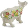 Polmedia Polish Pottery Cow Figurine UNIKAT - Blossom Sprinkle Pattern Handmade in Boleslawiec Poland by Ceramika Artystyczna + Certificate of Authenticity view 4