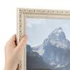 ArtToFrames 9x12 Inch White Picture Frame, This 1.25" Custom Wood Poster Frame is Old White Wash with Bead, for Your Art or Photos - Comes with Regular Glass, WOMD11234-9x12 view 1