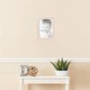 ArtToFrames 9x12 Inch White Picture Frame, This 1.25" Custom Wood Poster Frame is Old White Wash with Bead, for Your Art or Photos - Comes with Regular Glass, WOMD11234-9x12 view 2