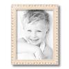 ArtToFrames 9x12 Inch White Picture Frame, This 1.25" Custom Wood Poster Frame is Old White Wash with Bead, for Your Art or Photos - Comes with Regular Glass, WOMD11234-9x12 view 3