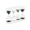 Bey-Berk Personalized 60-Minute Crystal Hourglass (Black Sand), 3.5" x 3.5" x 10.5" Hand-Blown Glass Timer on Clear Crystal Base, Modern Desk Accent view 4