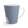 Cats In Love Valentine's Day Faded Denim Latte mug view 2