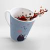 Cats In Love Valentine's Day Faded Denim Latte mug view 3