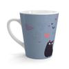 Cats In Love Valentine's Day Faded Denim Latte mug view 4