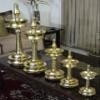 TANGERINE Brass Nilavilakku || Kerala Diya || Brass Oil Lamp - Height 10 inches view 4