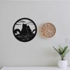 Badger Steel USA - Cat 9 Lives - Metal Wall Art - 15" X 15" - Hammered Copper view 3