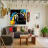 8 Huge Piece Parrots Wall Art Decor Picture Painting Poster Print on Canvas Panels Pieces - Creative Theme Wall Decoration Set - Wilde Life Wall Picture for Living Room 70 by 100 in view 2